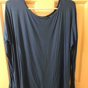 Piko Blue long sleeve top